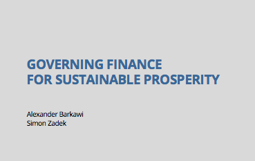 Governing Finance for Sustainable Prosperity and Biodiversity