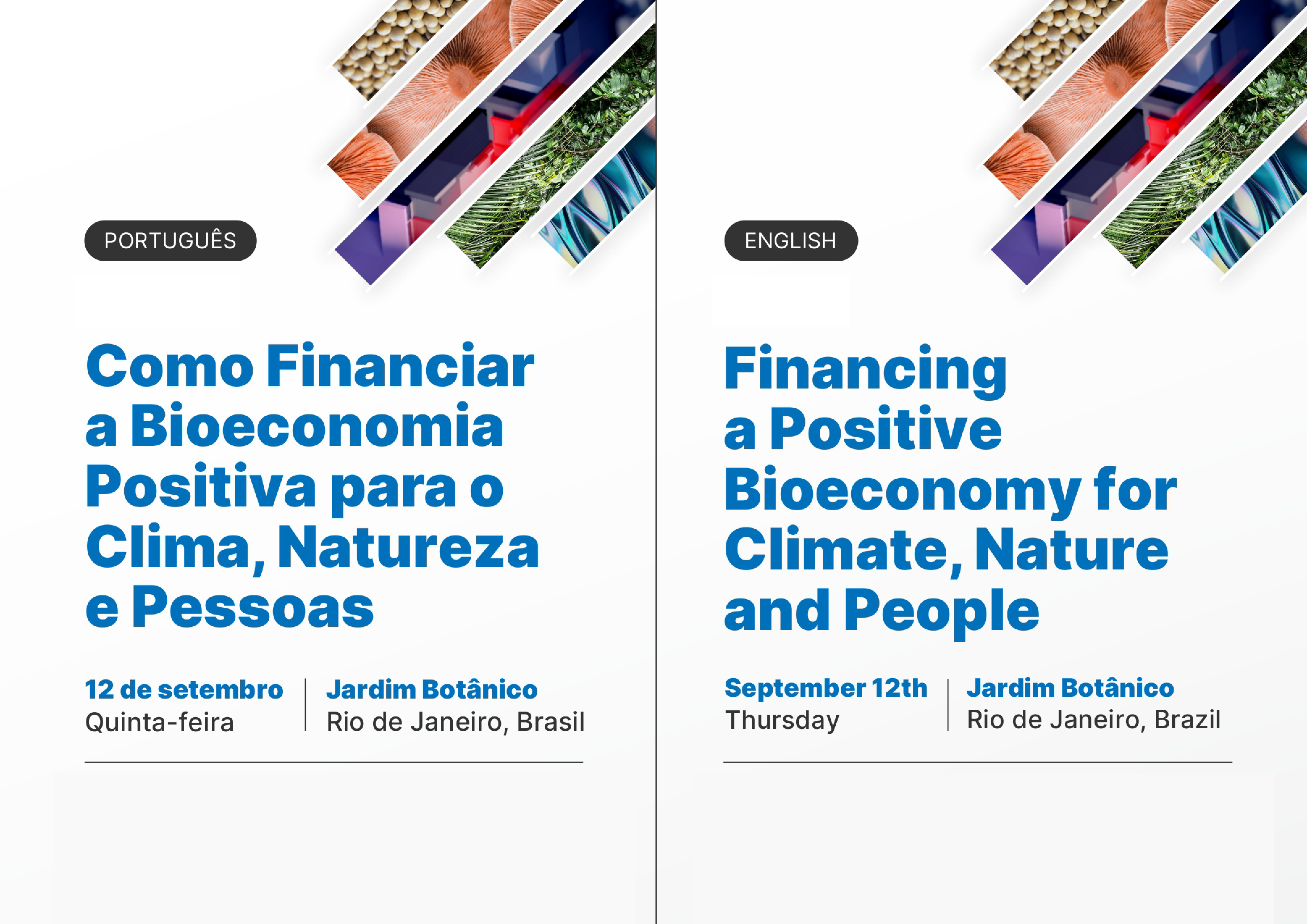 Evento: Como Financiar a Bioeconomia Positiva para o Clima, Natureza e Pessoas