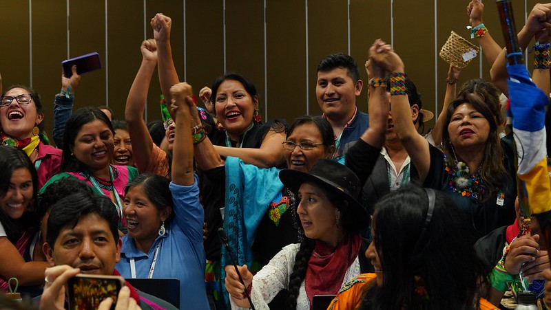 Historic agreement to strengthen the role of Indigenous Peoples and Local Communities in Biodiversity Efforts was celebrated by IPLCs representatives in Cali, Colombia.